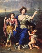 Pierre Mignard THe Marquise de Seignelay and Two of her Children oil on canvas